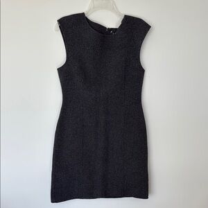 Theory- Elegant Charcoal Grey Sleeveless Dress Wool SZ 12